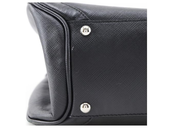 Borsa Salvatore Ferragamo Gancini Saffiano Nero - vista 17