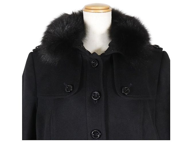 Abrigo de cachemira Burberry Negro - vista 2