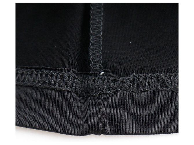 Camiseta de viscose com logo Fendi Preto - vista 7