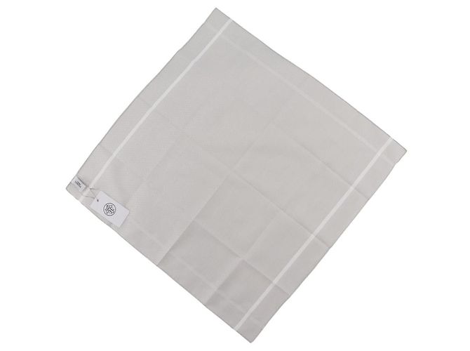 Hermès Set de 2 pañuelos de algodón Jacquard H Hermes Gris - vista 10