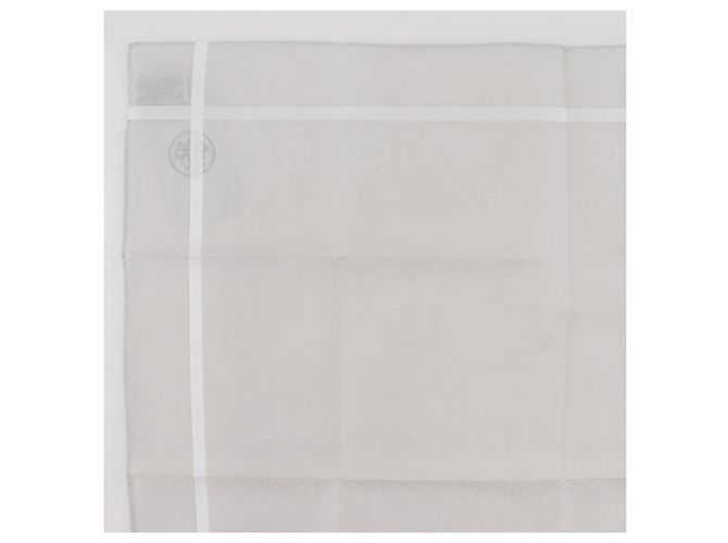 Hermès Set de 2 pañuelos de algodón Jacquard H Hermes Gris - vista 13