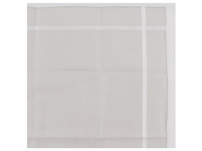 Hermès Set de 2 pañuelos de algodón Jacquard H Hermes Gris - vista 14