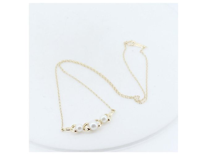 Collana di perle Mikimoto Au750 D'oro - vista 2