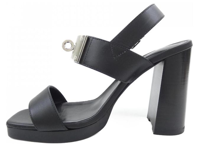 Hermès Sandali Hermes Ilona Kelly Buckle Nero - vista 2