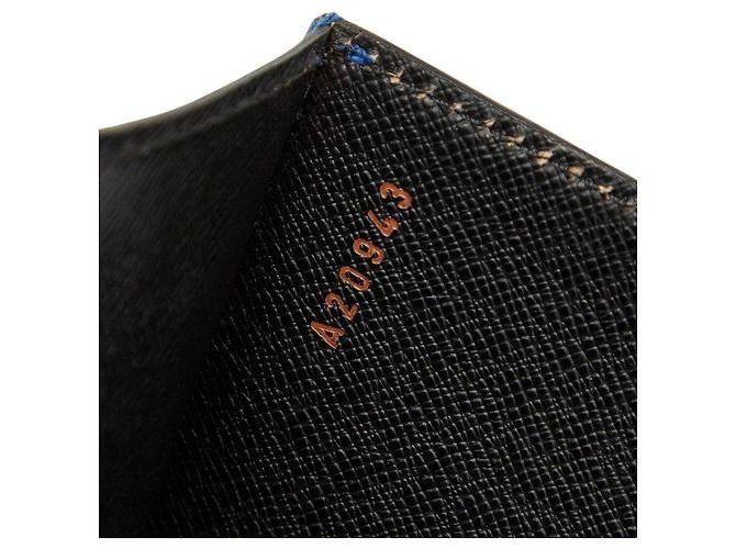 Borsa Louis Vuitton Concorde in pelle Epi Blu - vista 16