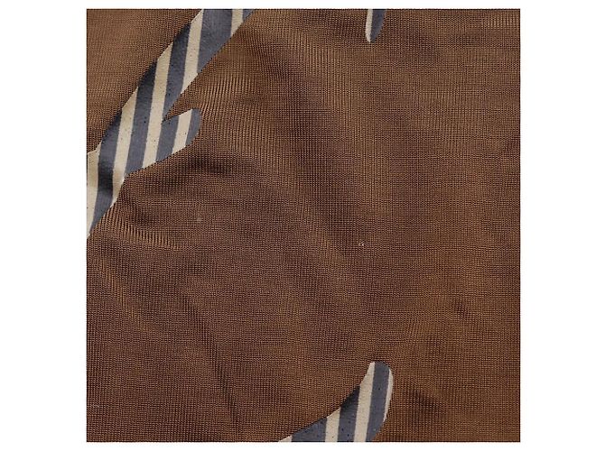 T-shirt en rayonne avec logo Fendi Marron - vue 5
