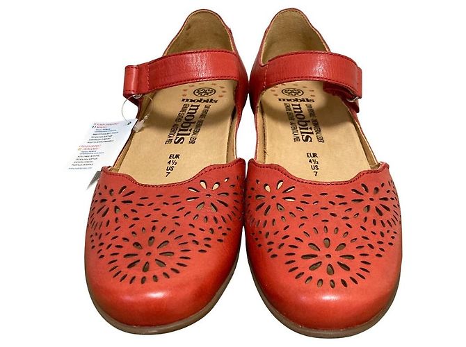Autre Marque Sandali Mary Jane in pelle mobils Rosso - vista 2
