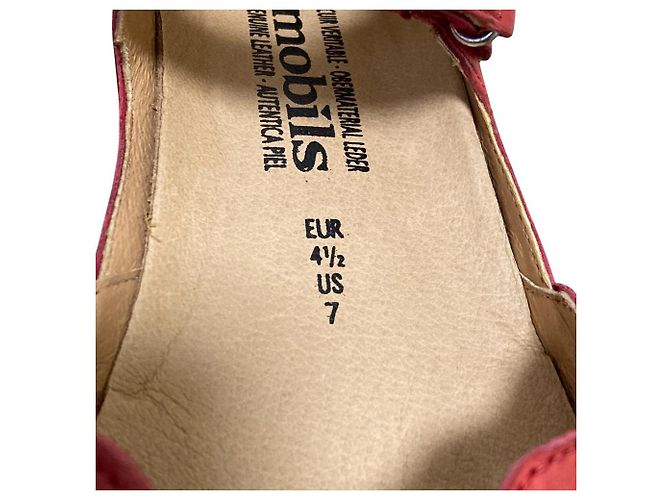 Autre Marque Sandali Mary Jane in pelle mobils Rosso - vista 6