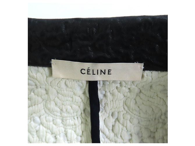 Céline Giacca in shearling Celine Nero - vista 7
