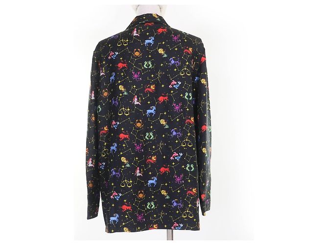 Camicia in seta Diack Pixel Christian Dior Nero - vista 3
