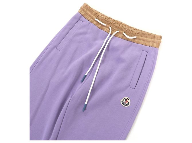 Pantalones de chándal de algodón Moncler Púrpura - vista 3