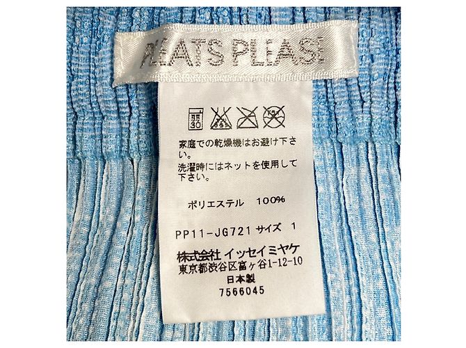 Issey Miyake Falda de poliéster PLEATS PLEASE Azul Azul claro - vista 5
