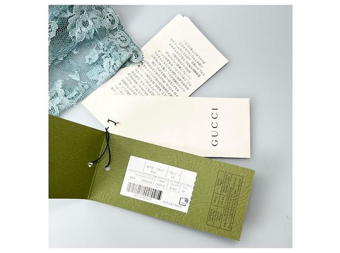 Falda de encaje y poliamida Gucci Azul - vista 9