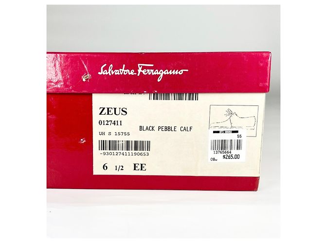 Scarpe ZEUS in pelle Salvatore Ferragamo Nero - vista 11