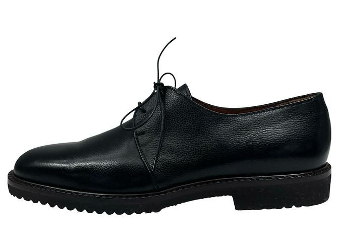 Scarpe ZEUS in pelle Salvatore Ferragamo Nero - vista 4