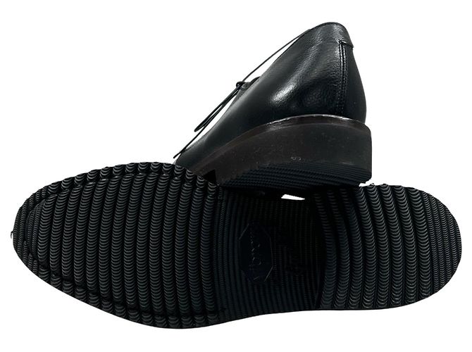 Scarpe ZEUS in pelle Salvatore Ferragamo Nero - vista 7