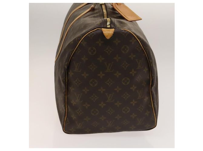 Borsa Keepall Louis Vuitton Monogram Canvas 55 Marrone - vista 4