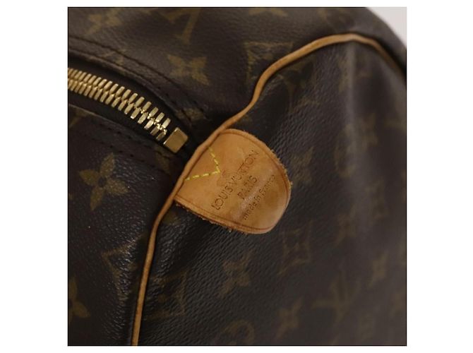 Borsa Keepall Louis Vuitton Monogram Canvas 55 Marrone - vista 6