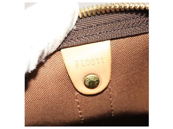 Borsa Keepall Louis Vuitton Monogram Canvas 55 Marrone - vista 7