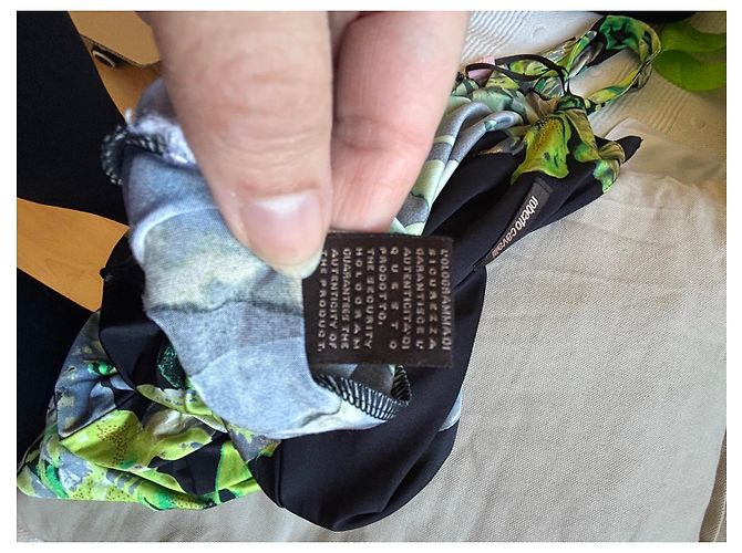 Roberto Cavalli Maxikleid mit Blumenprint Schwarz Mehrfarben Grün - Ansicht 10