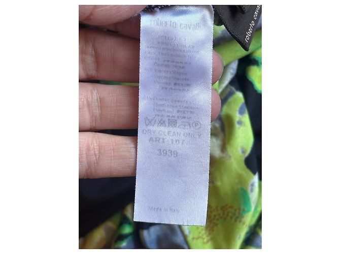 Roberto Cavalli Maxikleid mit Blumenprint Schwarz Mehrfarben Grün - Ansicht 11