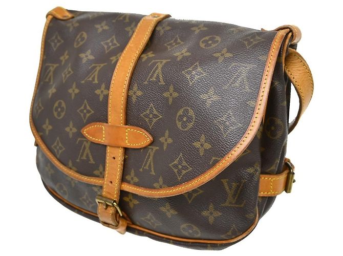 Louis Vuitton Saumur Monogram Canvas 30 Marrone - vista 2