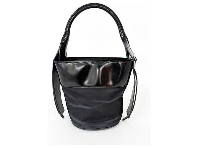 Prada Ouverture Bucket Tessuto Nero - vista 3