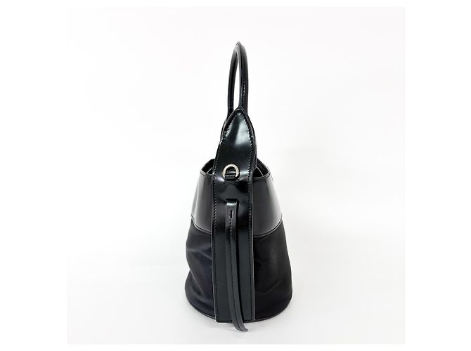 Prada Ouverture Bucket Tessuto Nero - vista 5