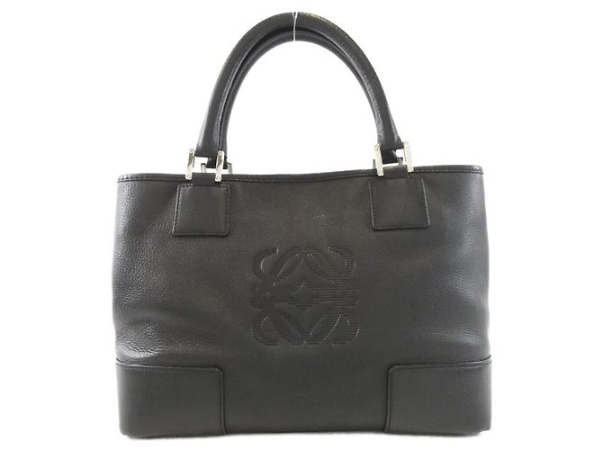 Borsa Loewe Amazona Fusta Small Nero - vista 2