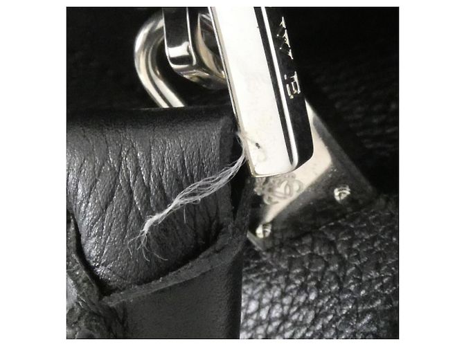 Borsa Loewe Amazona Fusta Small Nero - vista 7