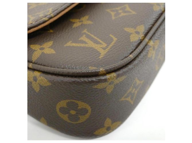 Ivy Borsa a tracolla Louis Vuitton Monogram Wallet on Chain Marrone - vista 3