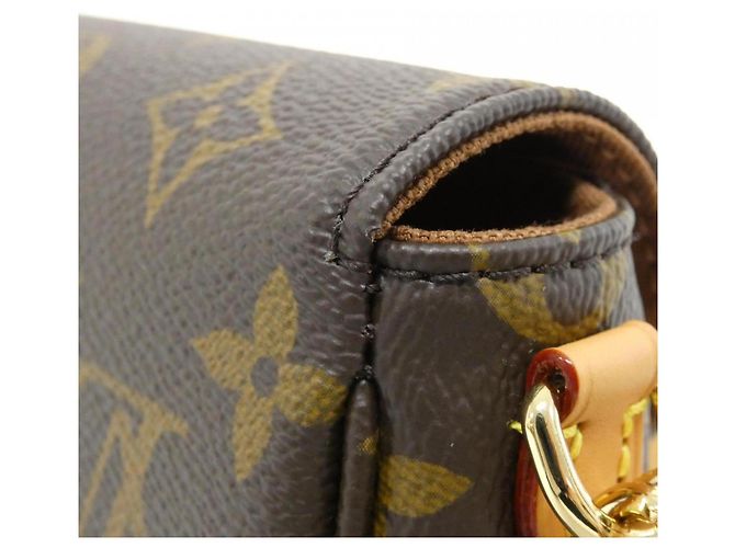 Ivy Borsa a tracolla Louis Vuitton Monogram Wallet on Chain Marrone - vista 4