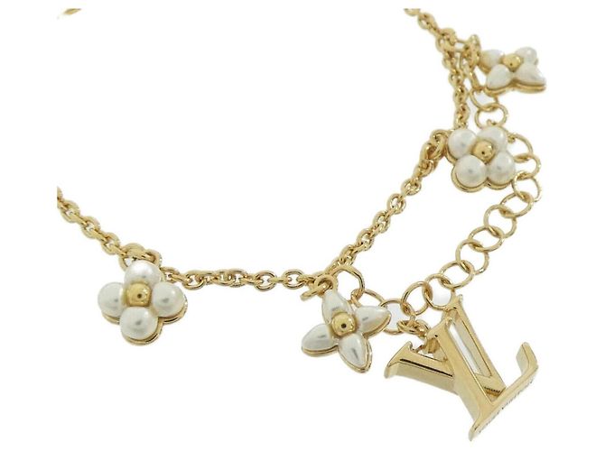 Bracciale Charm Louis Vuitton LV Floragram D'oro - vista 2