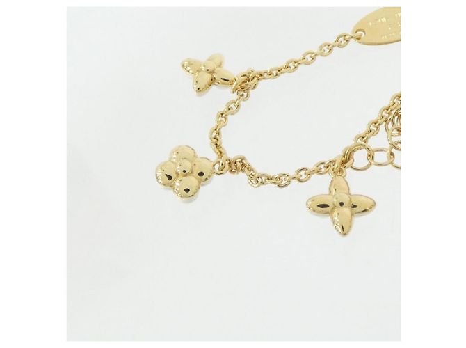 Bracciale Charm Louis Vuitton LV Floragram D'oro - vista 3