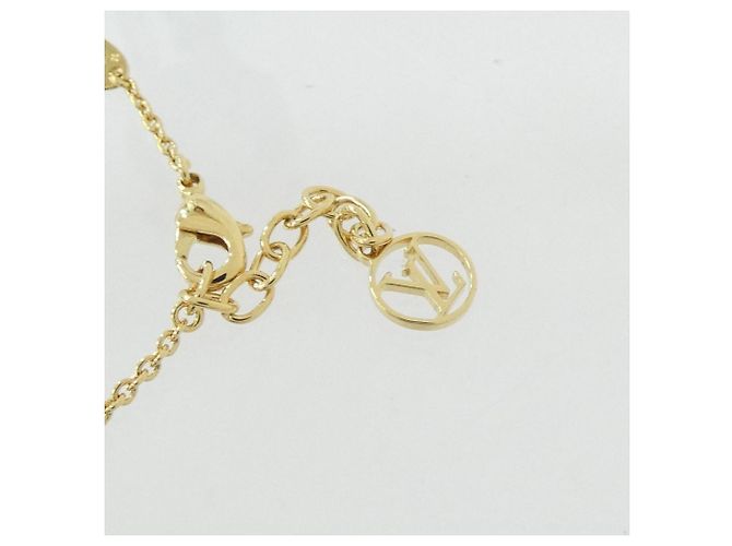 Bracciale Charm Louis Vuitton LV Floragram D'oro - vista 4
