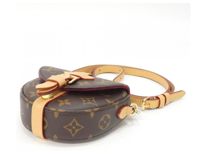 Borsa a tracolla Louis Vuitton Monogram Micro Chantilly Marrone - vista 3