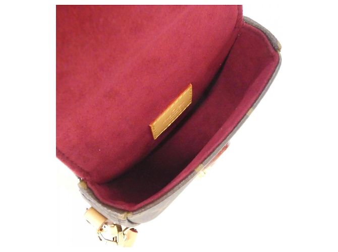 Borsa a tracolla Louis Vuitton Monogram Micro Chantilly Marrone - vista 6