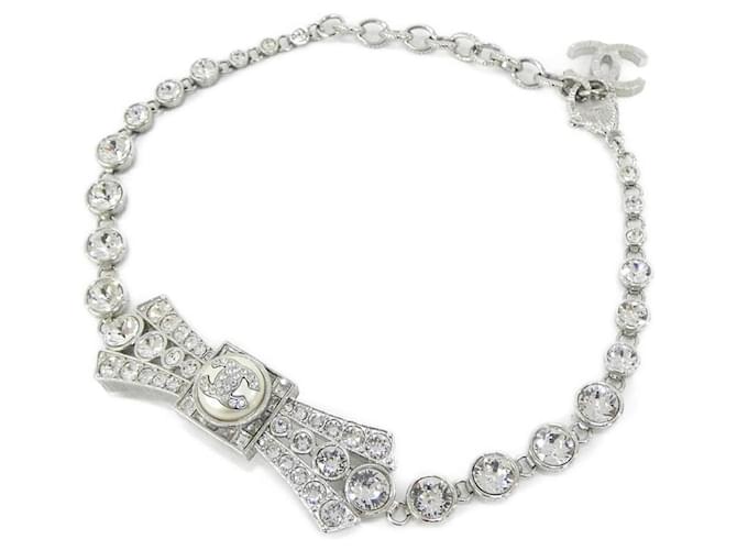 Chanel ABA632 Choker Argento e Bianco - vista 2