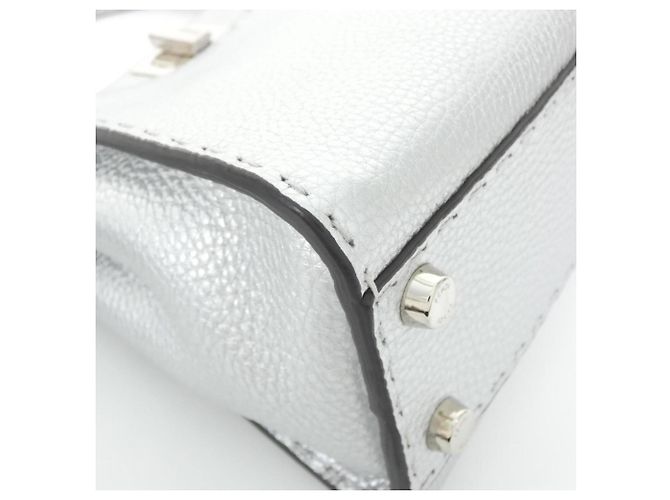 Borsa Fendi SELLERIA Peekaboo Mini Argento - vista 2