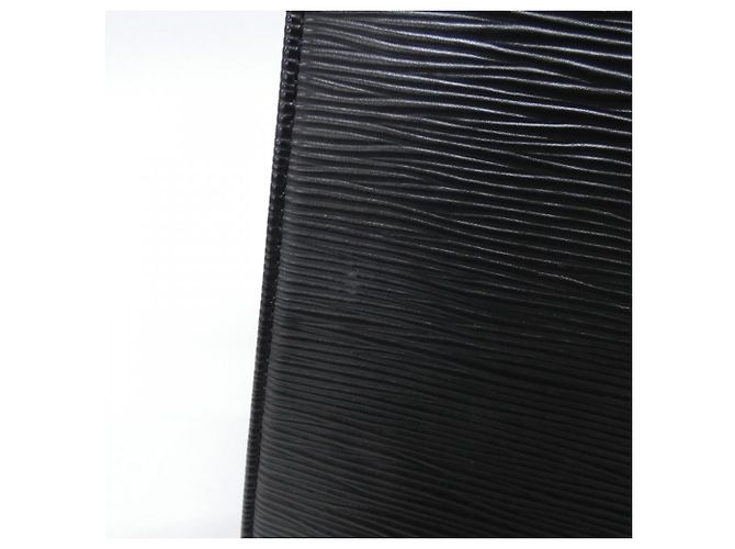 Borsa a Spalla Louis Vuitton Epi Croisette PM Nero - vista 4