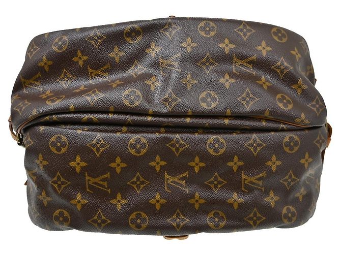 Borsa Louis Vuitton Saumur in Tela Monogram 35 Marrone - vista 7