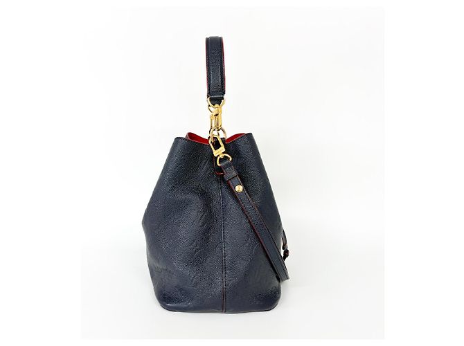 Néonoé Louis Vuitton NeoNoe Monogram Empreinte Leather MM Blu navy - vista 5