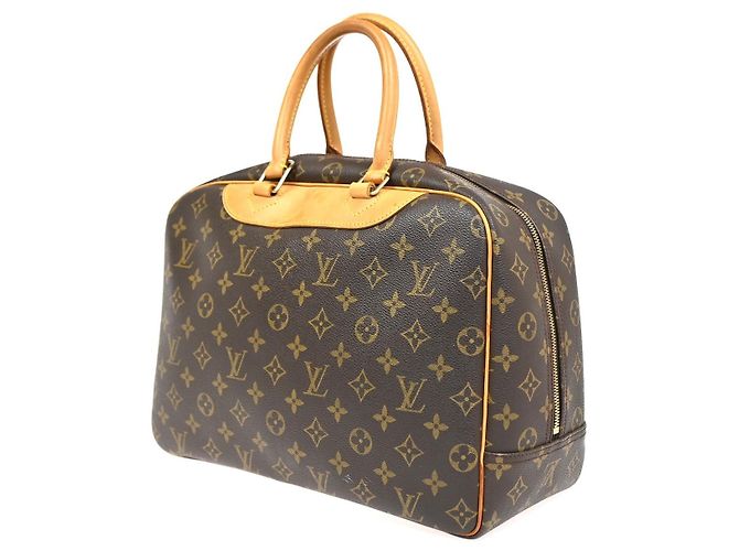 Louis Vuitton Deauville Monogram Canvas 34 Marrone - vista 4