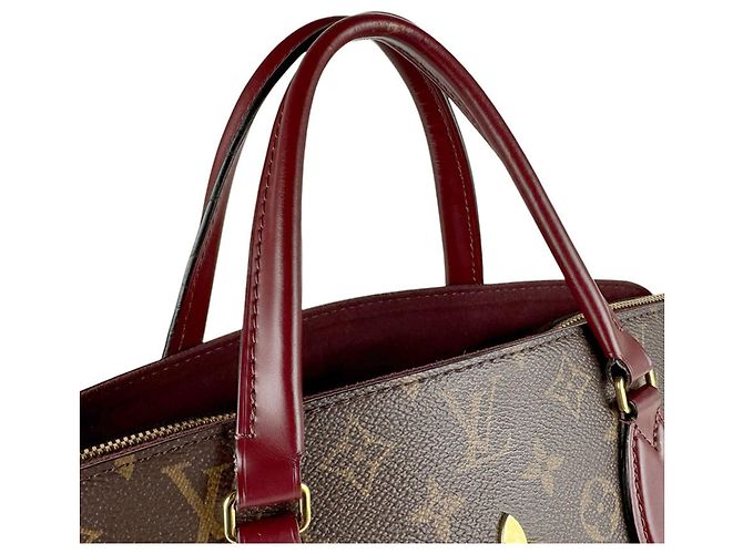 Louis Vuitton Monogram Shoulder Bag Brown Dark red - view 10