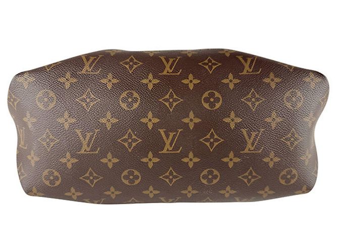 Louis Vuitton Monogram Shoulder Bag Brown Dark red - view 4
