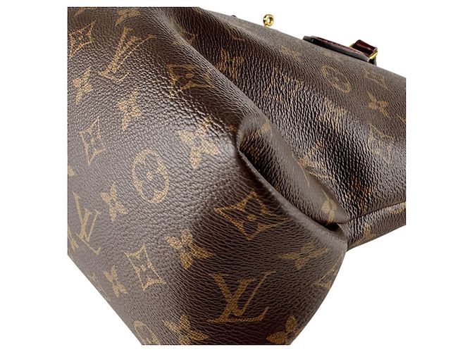 Louis Vuitton Monogram Shoulder Bag Brown Dark red - view 9