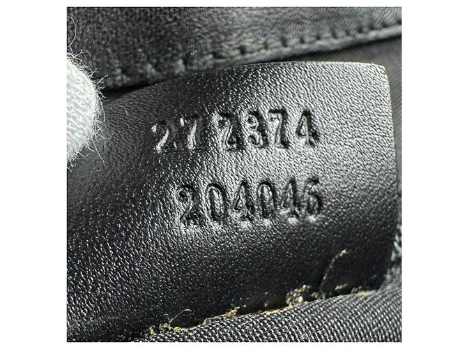 Borsa a tracolla Gucci GG Canvas e pelle Nero Verde - vista 13