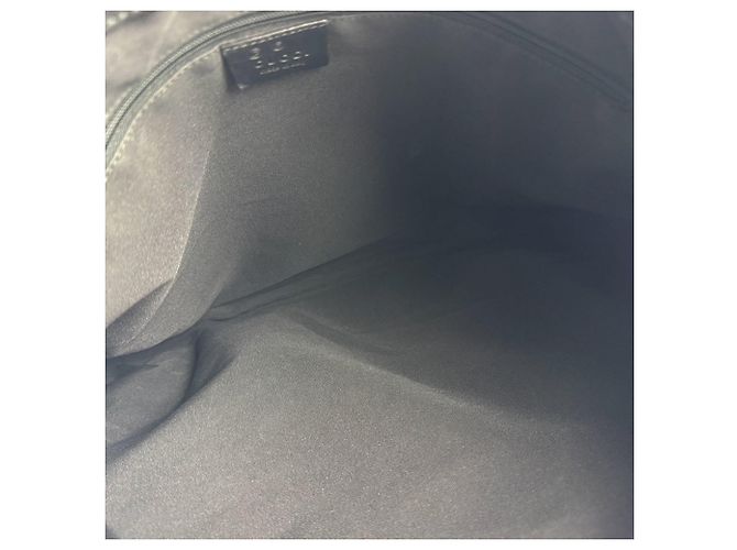 Borsa a tracolla Gucci GG Canvas e pelle Nero Verde - vista 5