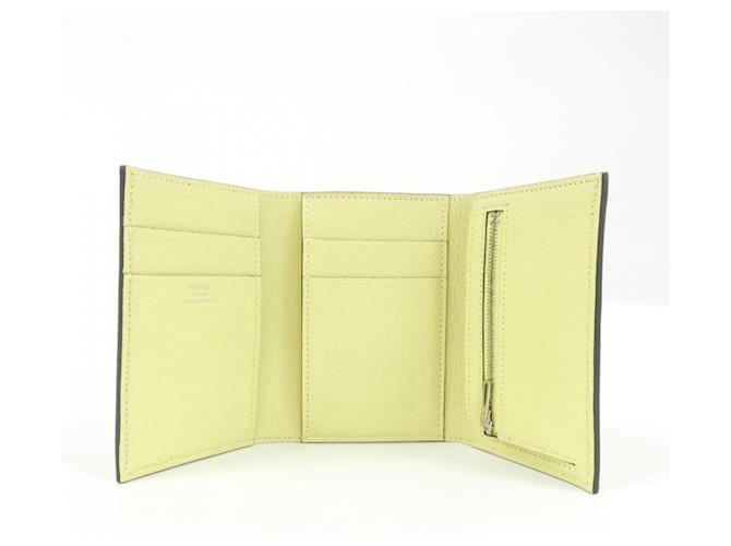 Cartera Combinada Hermès Bearn Amarillo - vista 4