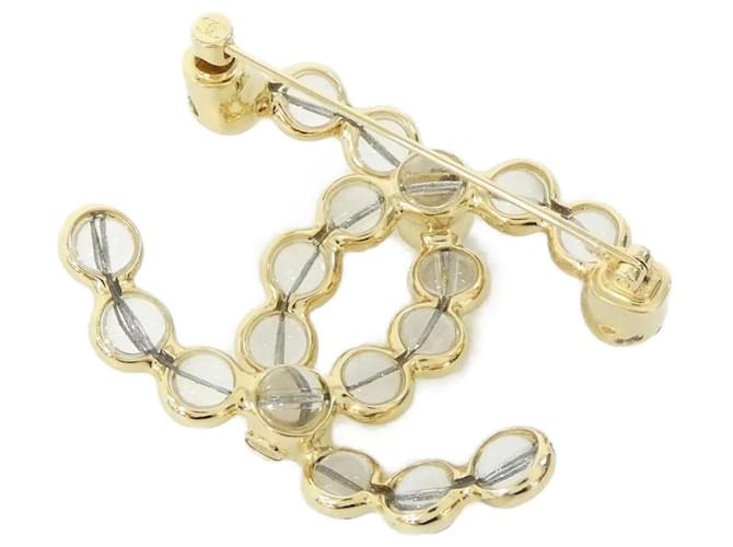 Spilla Chanel Clear e Gold D'oro - vista 2